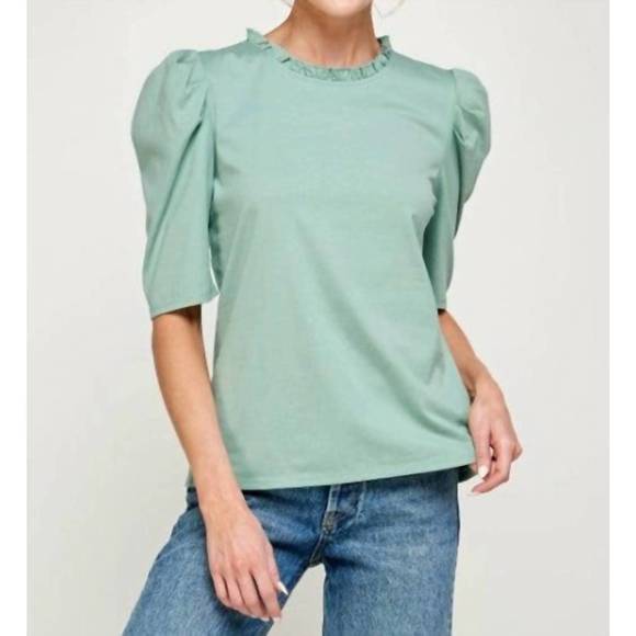 NEW ELLISON the sage top in green - Picture 4 of 4